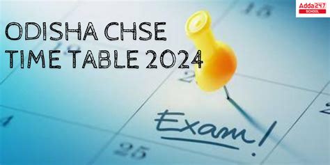 CHSE Odisha Time Table [2024] Download (Available) for +2 Arts, Scien.